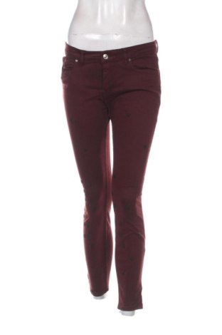 Blugi de femei Zara, Mărime L, Culoare Roșu, Preț 72,00 Lei, #137799138