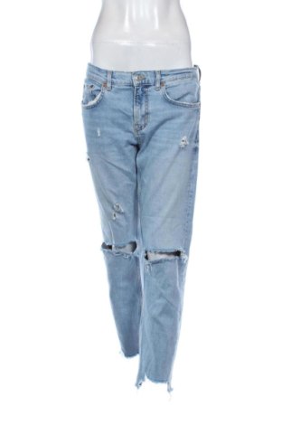 Blugi de femei Zara, Mărime L, Culoare Albastru, Preț 72,00 Lei, #137779939