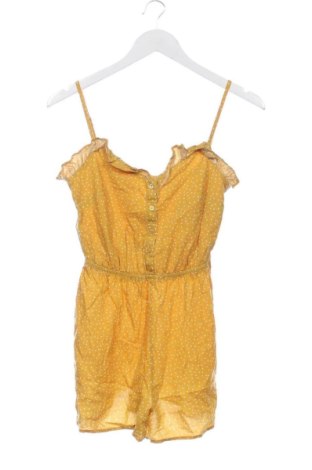 Дамски къс гащеризон Bershka, Размер XS, Цвят Жълт, Цена 11,00 €, #137742569