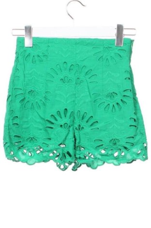 Pantaloni scurți de femei Zara, Mărime XXS, Culoare Verde, Preț 68,24 Lei, #137745615