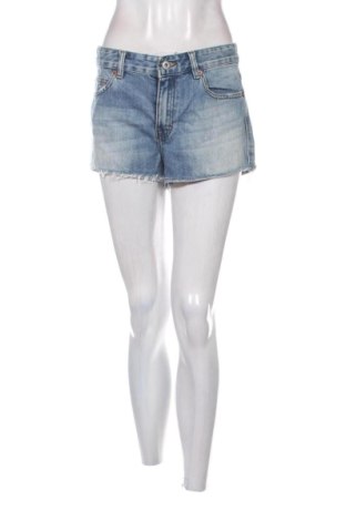 Pantaloni scurți de femei Pull&Bear, Mărime L, Culoare Albastru, Preț 50,84 Lei, #137770450