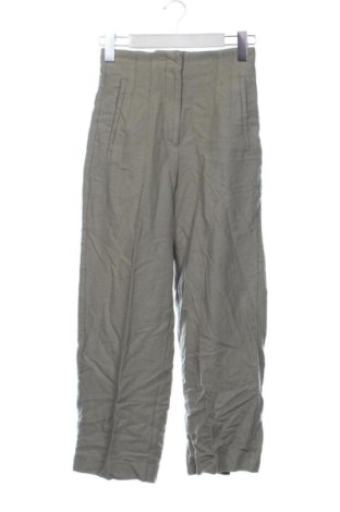 Pantaloni de femei Zara, Mărime XXS, Culoare Verde, Preț 75,00 Lei, #137736225