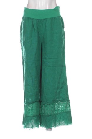 Pantaloni de femei Puro Lino, Mărime S, Culoare Verde, Preț 295,76 Lei, #137770790