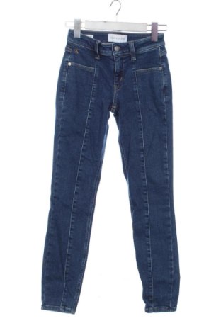 Pantaloni de femei Calvin Klein Jeans, Mărime XS, Culoare Albastru, Preț 220,46 Lei, #137771150