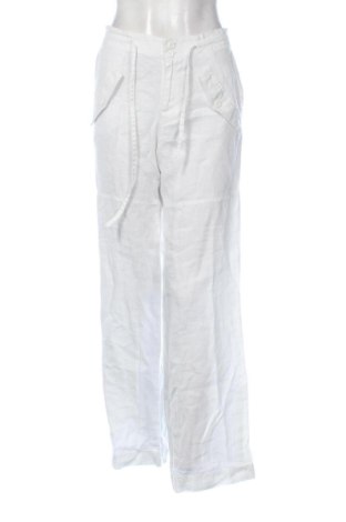 Pantaloni de femei Stefanel, Mărime L, Culoare Alb, Preț 257,20 Lei, #137773415