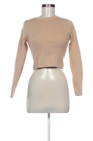 Pulover de femei Zara, Mărime M, Culoare Bej, Preț 72,00 Lei, #137777384