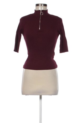 Pulover de femei Bershka, Mărime M, Culoare Roșu, Preț 78,11 Lei, #137784178