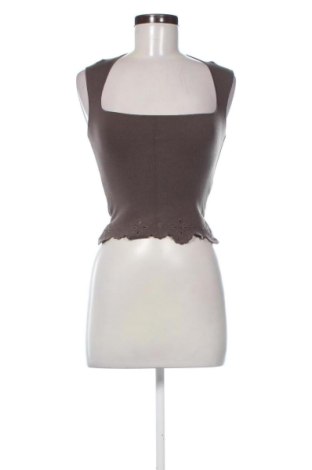 Дамски топ Zara, Размер S, Цвят Кафяв, Цена 9,00 €, #137782424