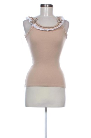 Top de femei Unbranded, Mărime XS, Culoare Bej, Preț 78,74 Lei, #137791994