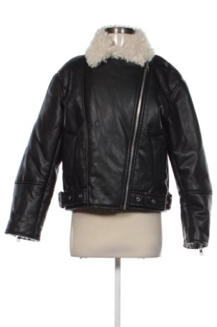 Дамско кожено яке H&M, Размер S, Цвят Черен, Цена 30,00 €, #137760396