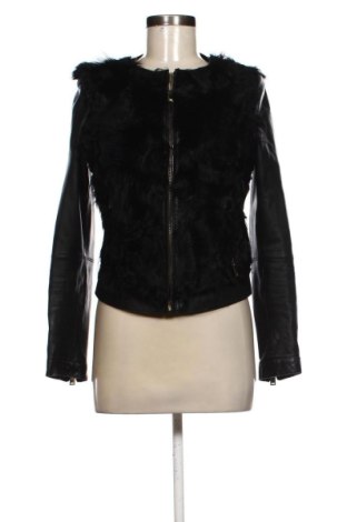 Geacă de piele pentru femei Zara, Mărime S, Culoare Negru, Preț 239,30 Lei, #137771599