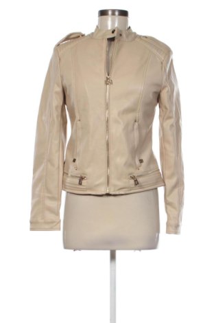 Geacă de piele pentru femei Rinascimento, Mărime XS, Culoare Bej, Preț 503,91 Lei, #137772379