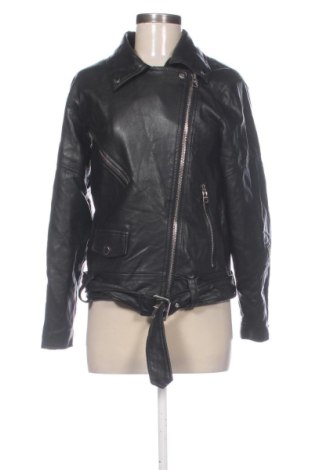 Geacă de piele pentru femei Pull&Bear, Mărime S, Culoare Negru, Preț 281,46 Lei, #137777605