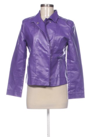 Geacă de piele pentru femei StyleWe, Mărime M, Culoare Mov, Preț 220,46 Lei, #137793647