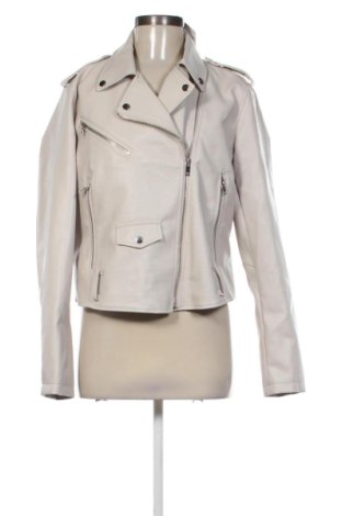 Geacă de piele pentru femei Sinsay, Mărime XL, Culoare Ecru, Preț 157,47 Lei, #137796178