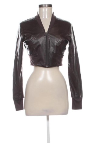 Geacă de piele pentru femei Unbranded, Mărime S, Culoare Maro, Preț 107,00 Lei, #137757075