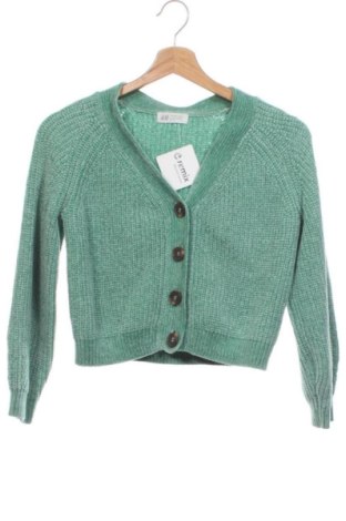 Kinder Strickjacke H&M, Größe 8-9y/ 134-140 cm, Farbe Grün, Preis € 9,00, #137775463