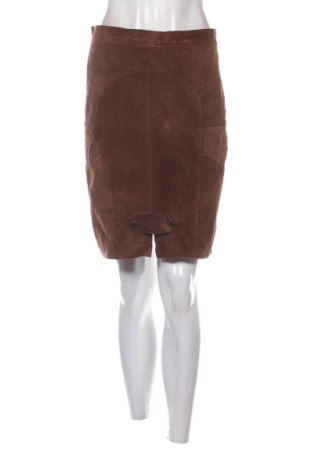 Fustă de piele Unbranded, Mărime M, Culoare Maro, Preț 140,11 Lei, #137768893