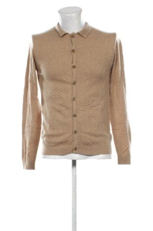 Jachetă tricotată de bărbați ASOS, Mărime S, Culoare Bej, Preț 131,23 Lei, #137793885