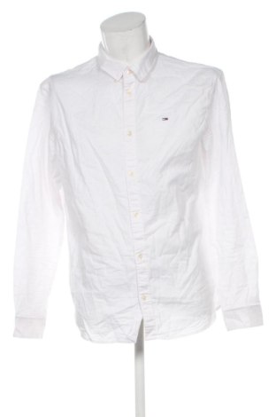 Cămașă de bărbați Tommy Jeans, Mărime XL, Culoare Alb, Preț 245,99 Lei, #137796434
