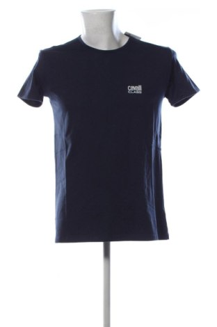 Męski T-shirt Cavalli Class, Rozmiar L, Kolor Niebieski, Cena 192,83 zł, #137719518
