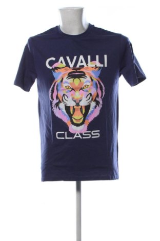 Męski T-shirt Cavalli Class, Rozmiar L, Kolor Niebieski, Cena 245,78 zł, #137719535