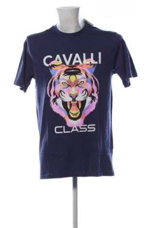 Męski T-shirt Cavalli Class, Rozmiar XL, Kolor Niebieski, Cena 257,36 zł, #137719624