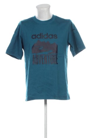 Мъжка тениска Adidas, Размер M, Цвят Син, Цена 13,70 €, #137773582