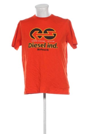 Tricou de bărbați Diesel, Mărime L, Culoare Portocaliu, Preț 262,45 Lei, #137779221