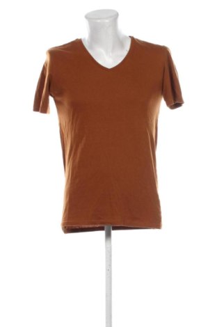 Męski T-shirt Bershka, Rozmiar L, Kolor Brązowy, Cena 41,13 zł, #137795703