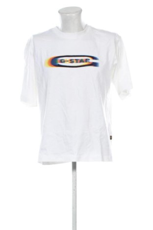 Męski T-shirt G-Star Raw, Rozmiar M, Kolor Biały, Cena 133,99 zł, #137800535