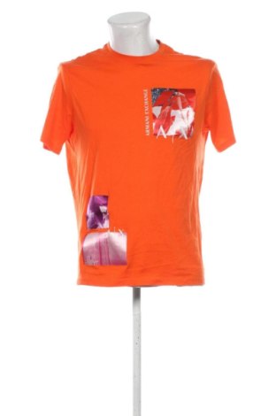 Męski T-shirt Armani Exchange, Rozmiar L, Kolor Pomarańczowy, Cena 135,47 zł, #137807485