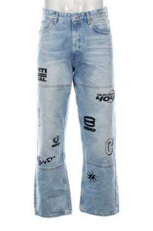 Męskie jeansy Bershka, Rozmiar M, Kolor Niebieski, Cena 84,69 zł, #137794924