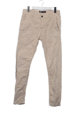 Мъжки панталон Zara, Размер S, Цвят Бежов, Цена 37,40 €, #137757356