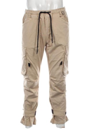 Męskie spodnie DENIM REPUBLIC, Rozmiar L, Kolor Beżowy, Cena 84,67 zł, #137793048