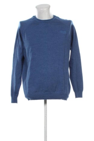 Pulover de bărbați Superdry, Mărime XXL, Culoare Albastru, Preț 229,47 Lei, #137785604
