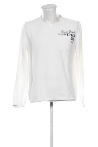 Pulover de bărbați Camp David, Mărime L, Culoare Alb, Preț 167,97 Lei, #137790538