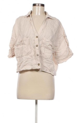 Дамска риза Zara, Размер L, Цвят Бежов, Цена 13,29 €