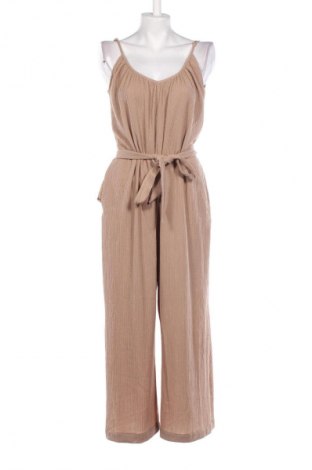 Дамски дълъг гащеризон H&M, Размер L, Цвят Бежов, Цена 8,18 €