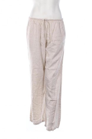 Pantaloni de femei Bershka, Mărime M, Culoare Bej, Preț 88,99 Lei