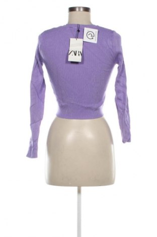 Дамски пуловер Zara, Размер M, Цвят Лилав, Цена 21,47 €