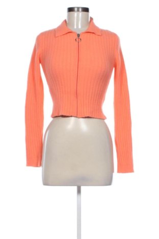 Cardigan de damă Bershka, Mărime M, Culoare Portocaliu, Preț 31,49 Lei, #137826007