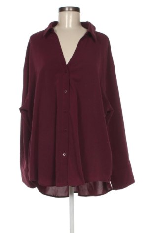 Cămașă de femei SHEIN, Mărime 3XL, Culoare Roșu, Preț 68,24 Lei, #137793330