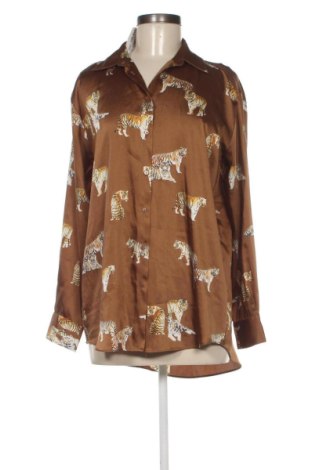 Дамска риза Zara, Размер S, Цвят Кафяв, Цена 37,40 €, #137795815