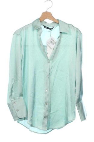 Cămașă de femei Zara, Mărime XS, Culoare Verde, Preț 167,97 Lei, #137824742