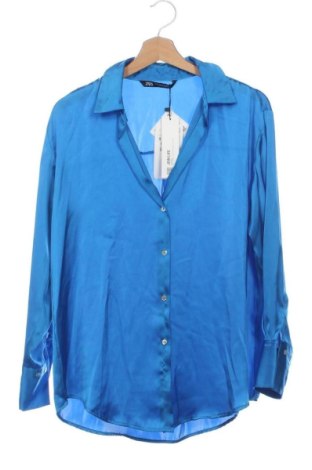 Cămașă de femei Zara, Mărime XS, Culoare Albastru, Preț 167,97 Lei, #137824860