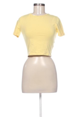 Damski T-shirt Zara, Rozmiar S, Kolor Żółty, Cena 25,40 zł, #137805855