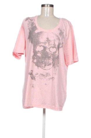 Damski T-shirt Ulla Popken, Rozmiar XL, Kolor Różowy, Cena 86,11 zł, #137808221