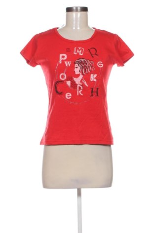 Damski T-shirt LUCK, Rozmiar M, Kolor Czerwony, Cena 37,21 zł, #137828024