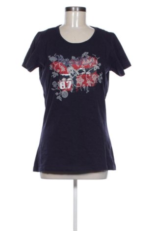 Damski T-shirt Napapijri, Rozmiar XL, Kolor Niebieski, Cena 78,99 zł, #137834173